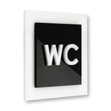 Акрилова табличка "WC" — "Simple" Дизайн